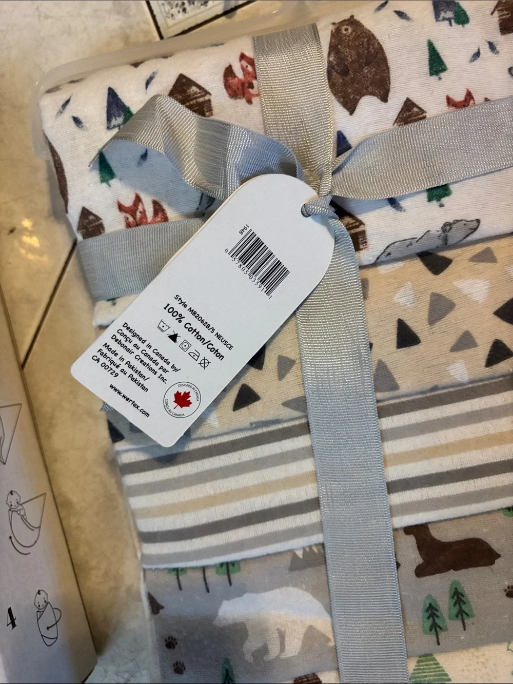 Blue & Neutral Baby Socks and Accessories Set